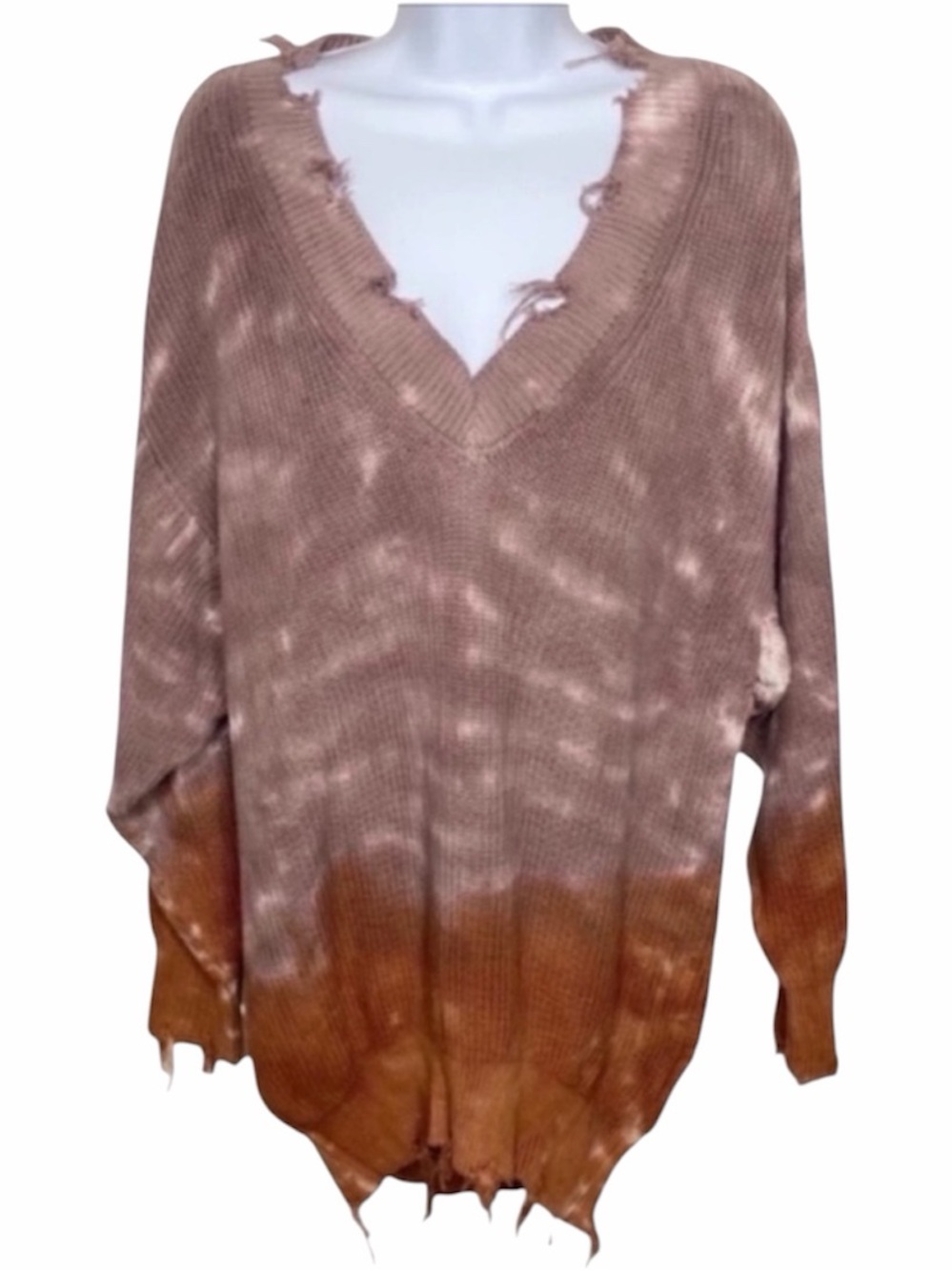 YOUNG FABULOUS & BROKE runaway tie dye ombré sweater NEW